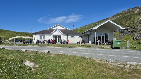 The Visitor Centre at the start of the Hebridean Way at Vatersay