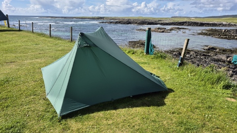 My tent at the excellent Borve campsite