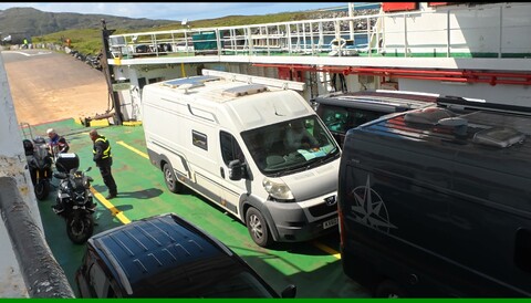 Loading vehicles prior to leaving Ardmhor